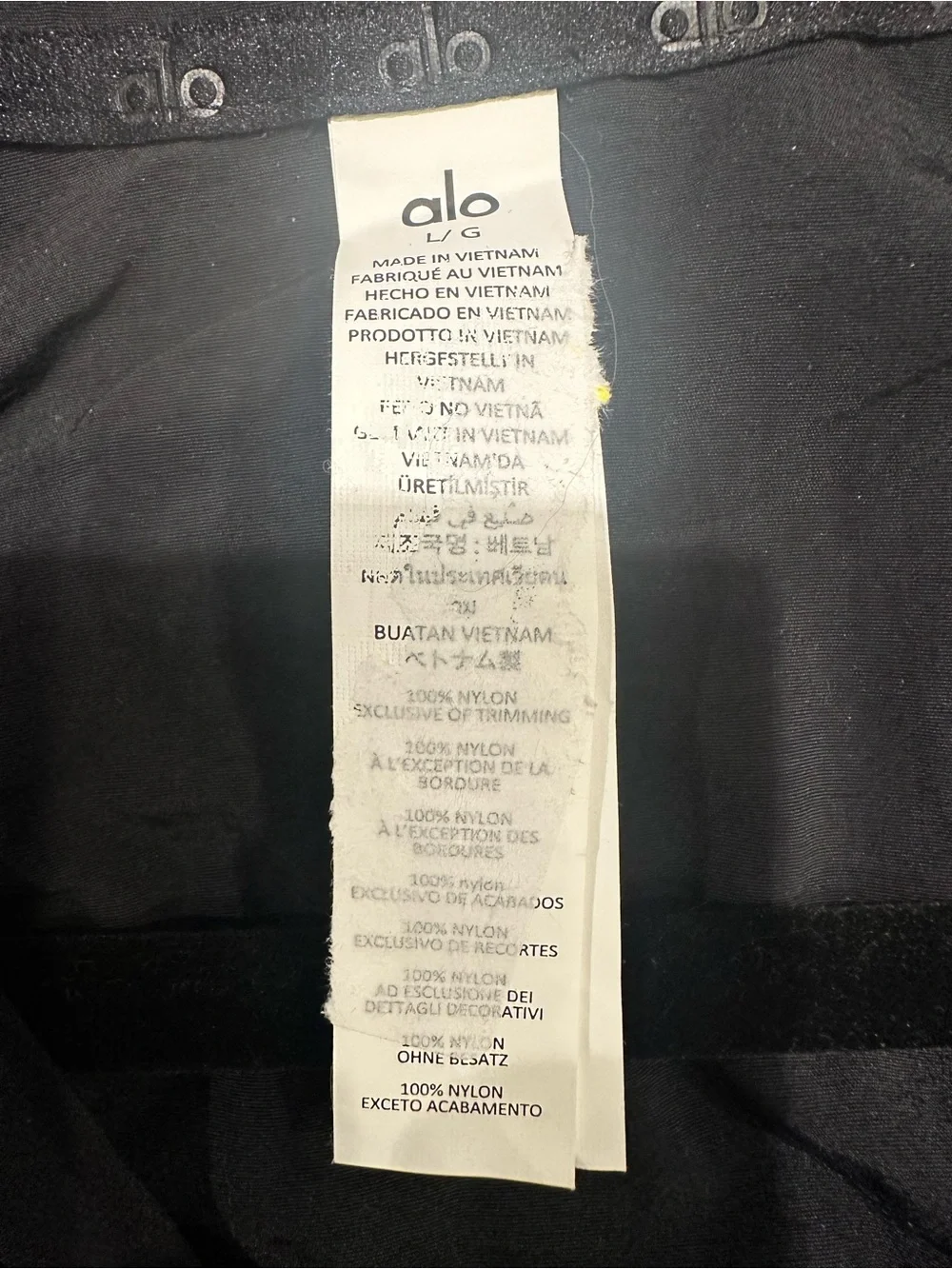 ALO Yoga Cropped 1/4 Zip Alumni Pullover Size Large Black NWOT